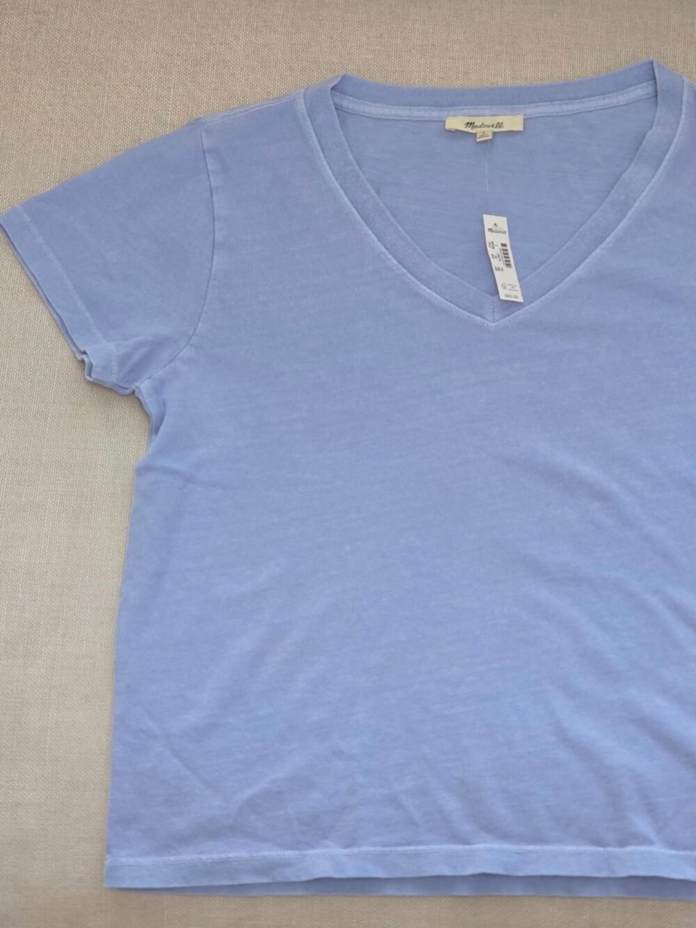 Madewell V-Neck Tee in Vintage Jersey